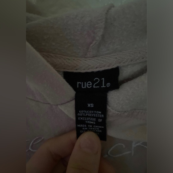 Pink Rue21 hoodie - Picture 3 of 4
